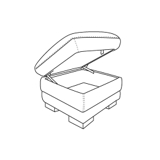 Santa Fe Storage footstool