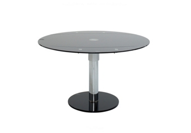 Circular extending dining table