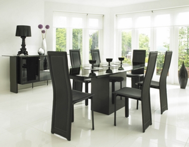 GREAT DINING DEAL! Ext. table and 6 Selina chairs