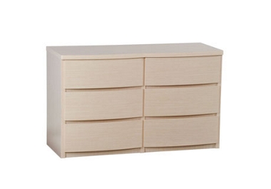 One and Two 6 drawer wide chest