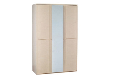 One and Two 3 door wardrobe with central mirror door