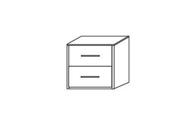 start Up 2 drawer bedside cabinet 9230