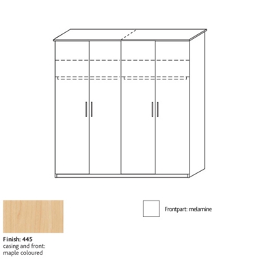 system 300 4 door wardrobe 8346