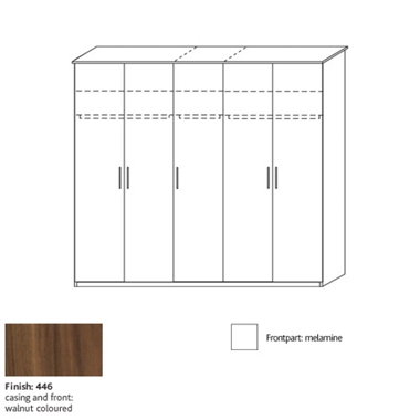 system 300 5 door wardrobe 8347