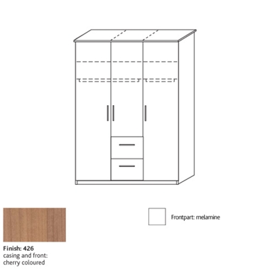 system 300 3 door combi wardrobe 8353