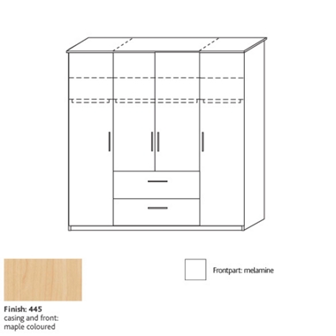 system 300 4 door combi wardrobe 8354