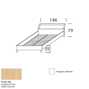 300 46 (double) bedstead 8414