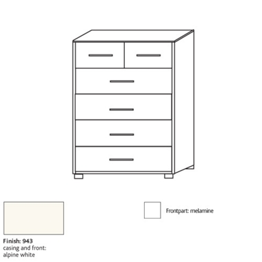 system 300 4   2 drawer chest 8415