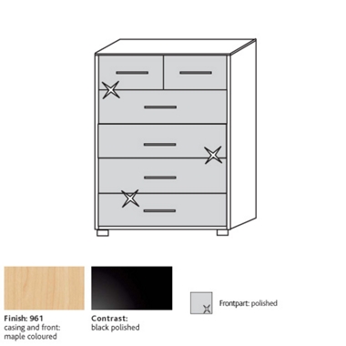 system 300 4   2 drawer chest 8415P