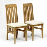 Tessa Pair (2) of fabric seat chairs