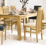 Tessa Medium table and 4 fabric seat chairs only