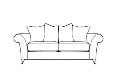 wellington 3 str casual back sofa (A)