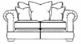 Wentworth. 2 seater casual back sofa