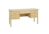 Double pedestal dressing table