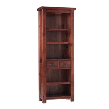 zanzibar Narrow bookcase with drawers