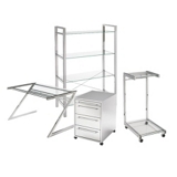 Ziva GREAT DEAL!  Desk, PC trolley, filing cabinet with 4 shelf bookcase offer