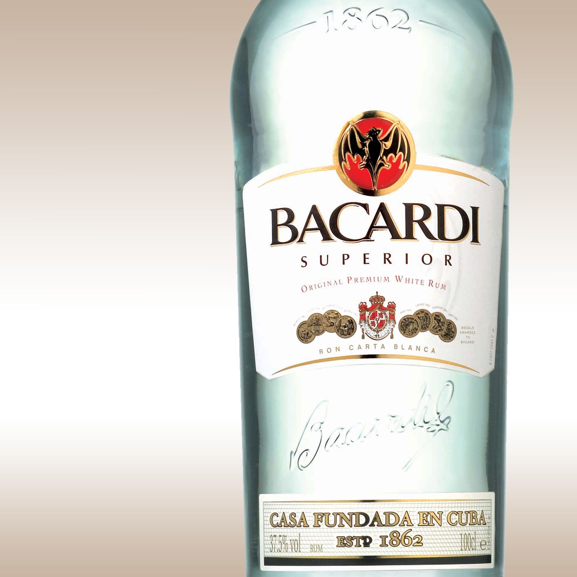Bacardi Carta Blanca Rum, 1 Litre