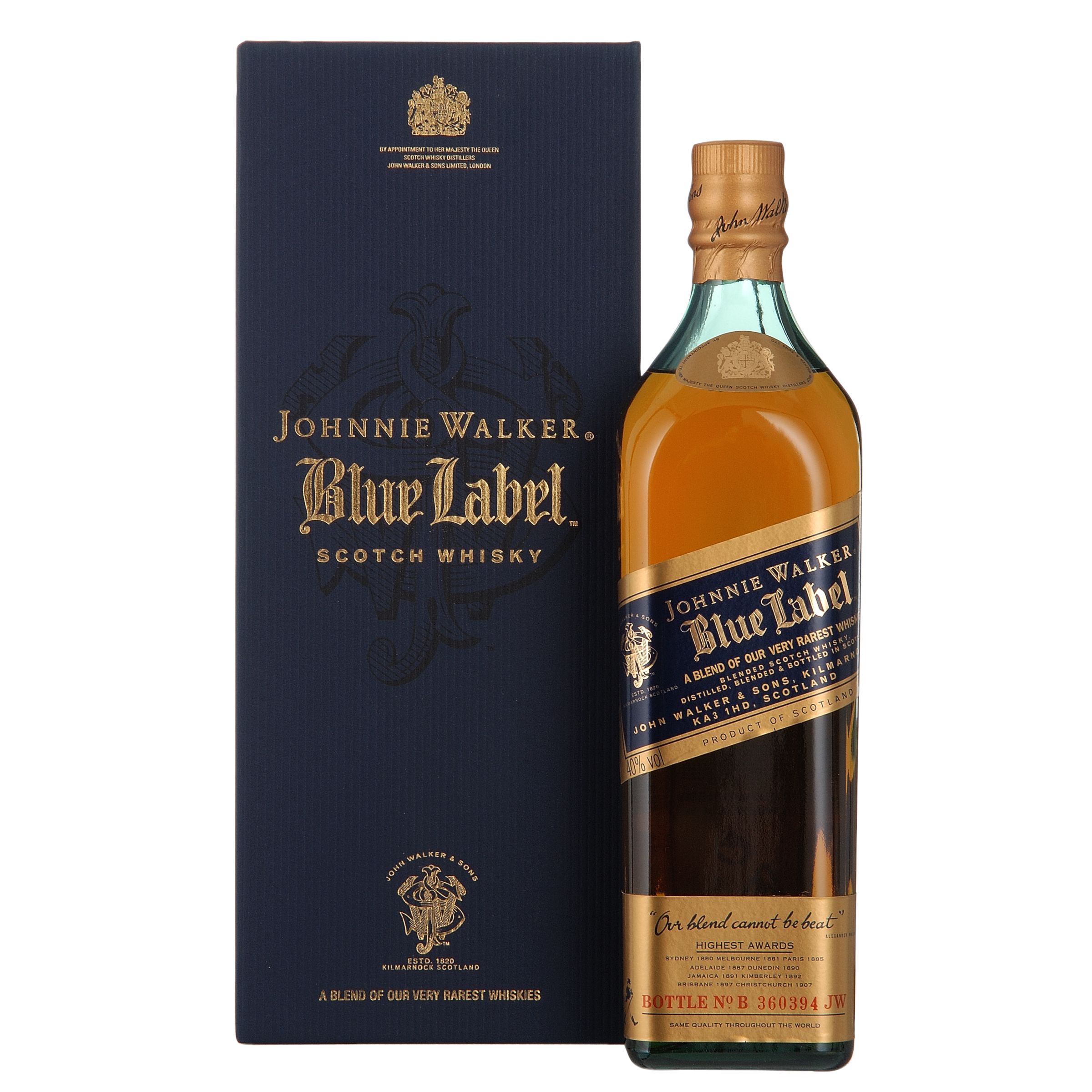 Johnnie Walker Blue Label Whisky Single Bottle Gift