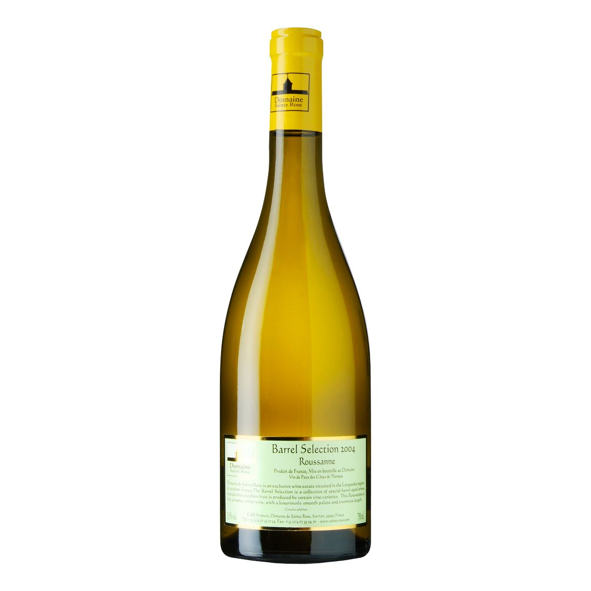 Domaine Sainte Rose Barrel Aged Roussanne 2005/07 Vin de Pays des Côtes de Thongue, South of France