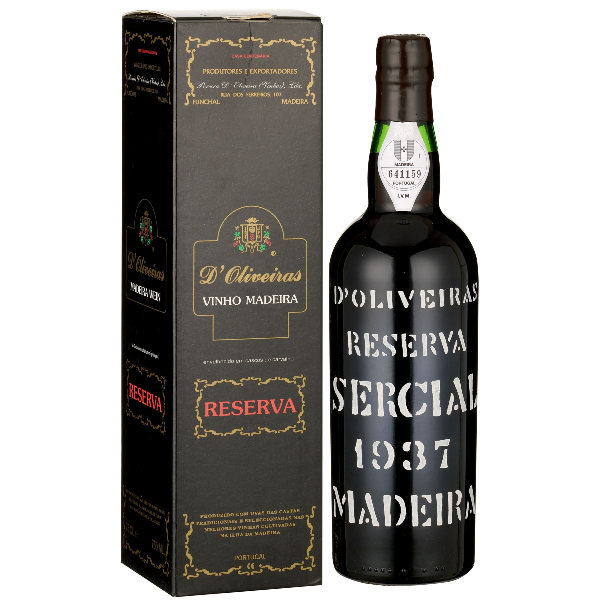 D'Oliveiras Reserva 1937 Sercial Madeira Gift