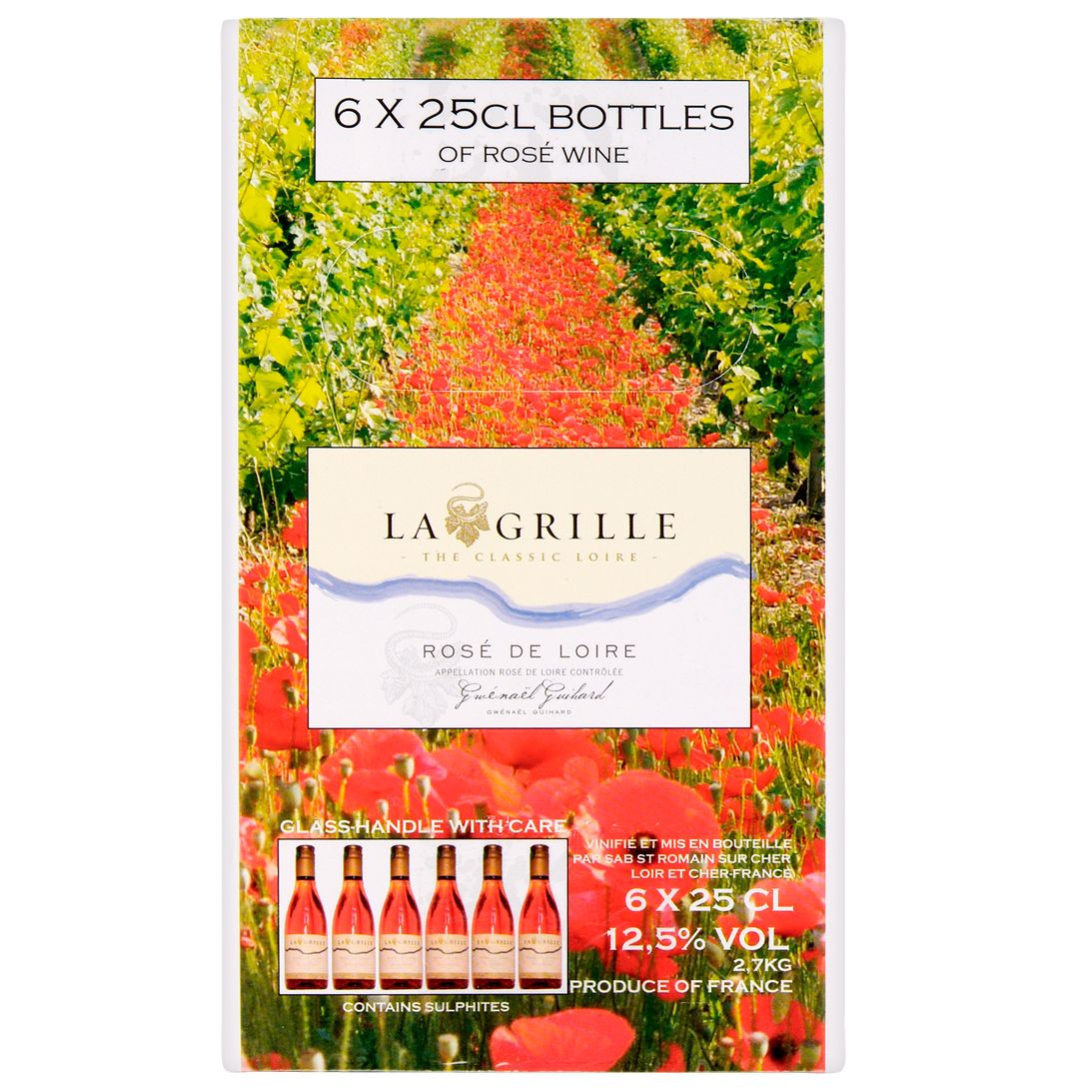 La Grille Classic Loire Rosé de France 2006 Loire, France, 6x 25cl