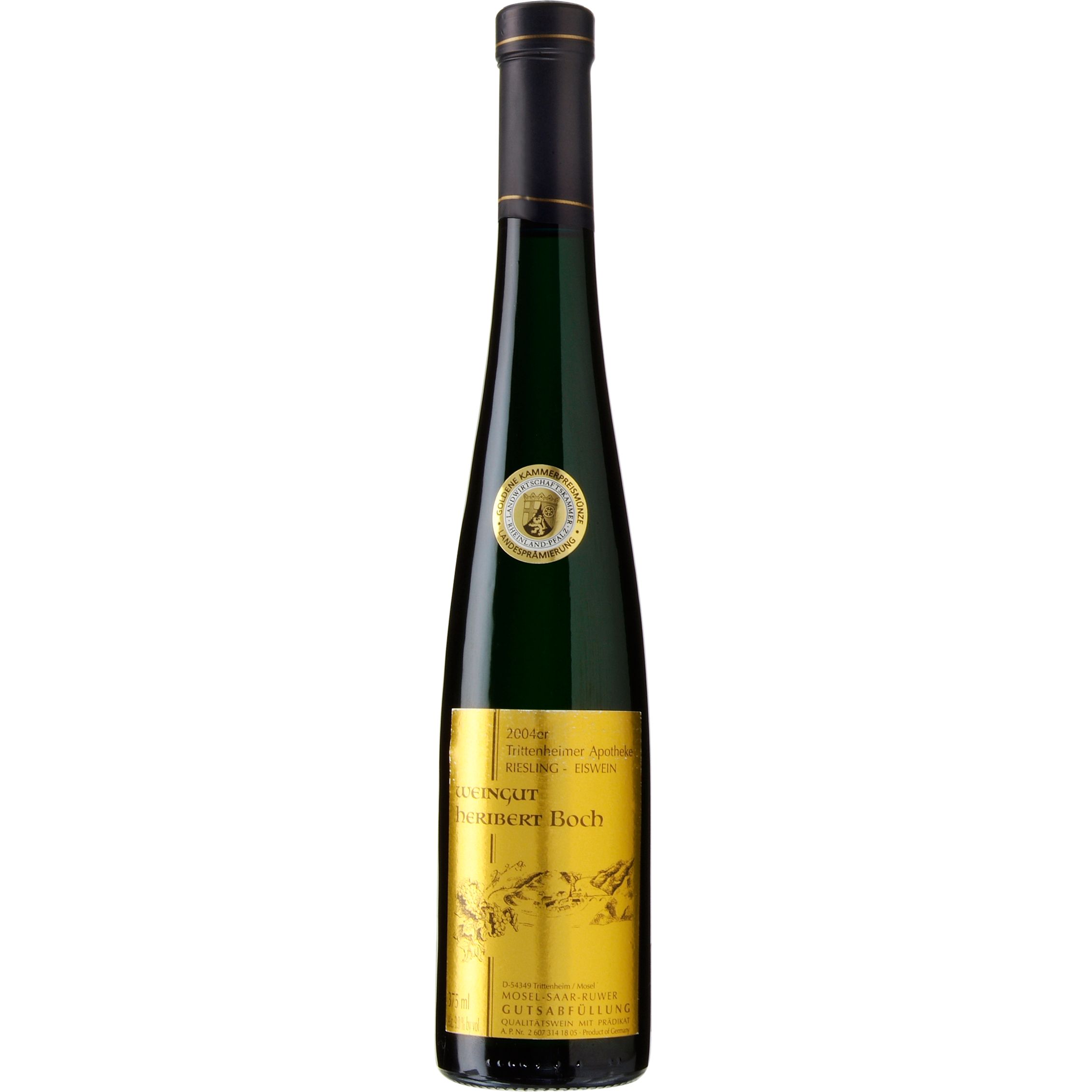Weingut Heribert Boch, Trittenheimer Apotheke Riesling Eiswein 2004 Mosel, Germany (sweet), 37.5cl