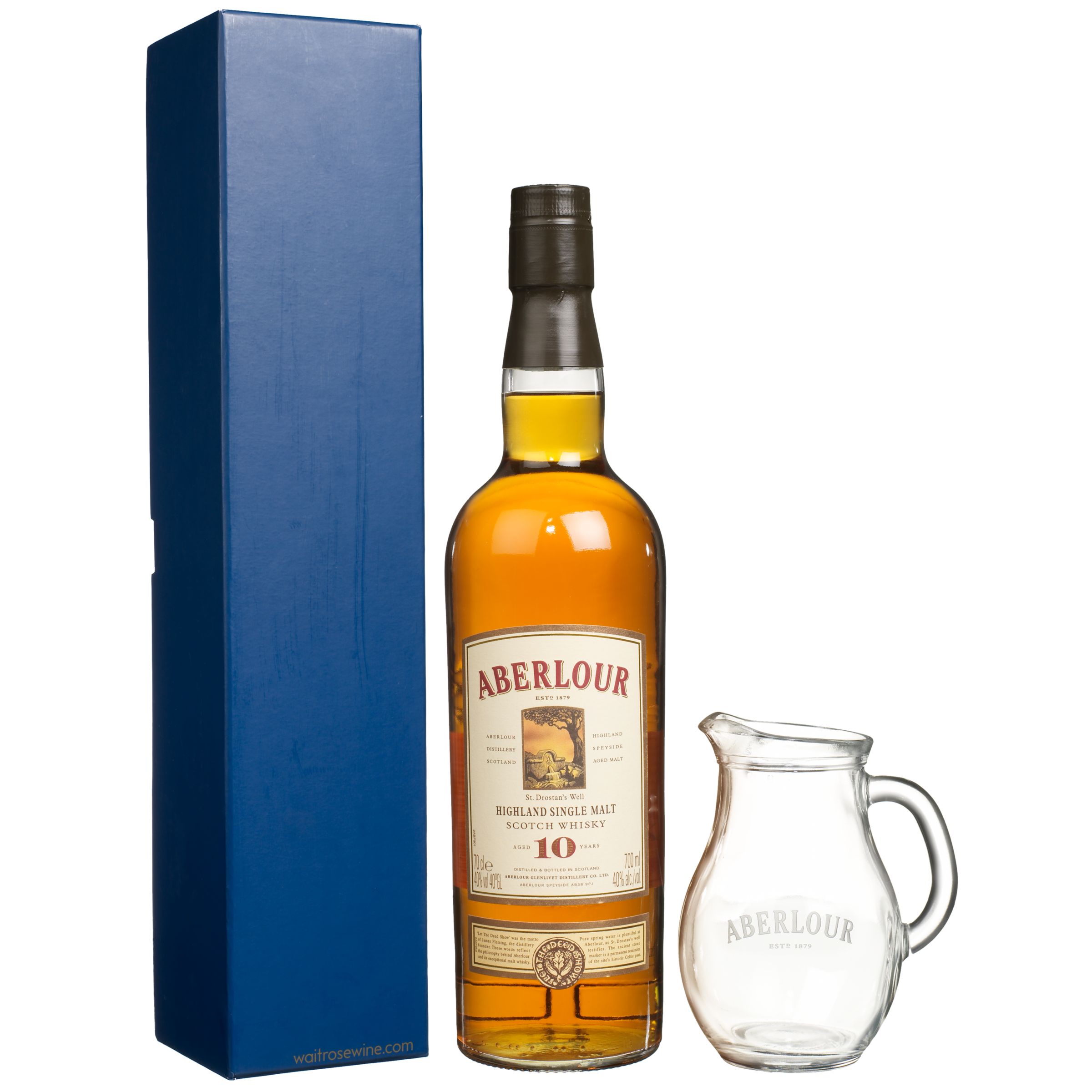 Aberlour 10 Year Old Single Malt Scotch Whisky and Jug Gift Set