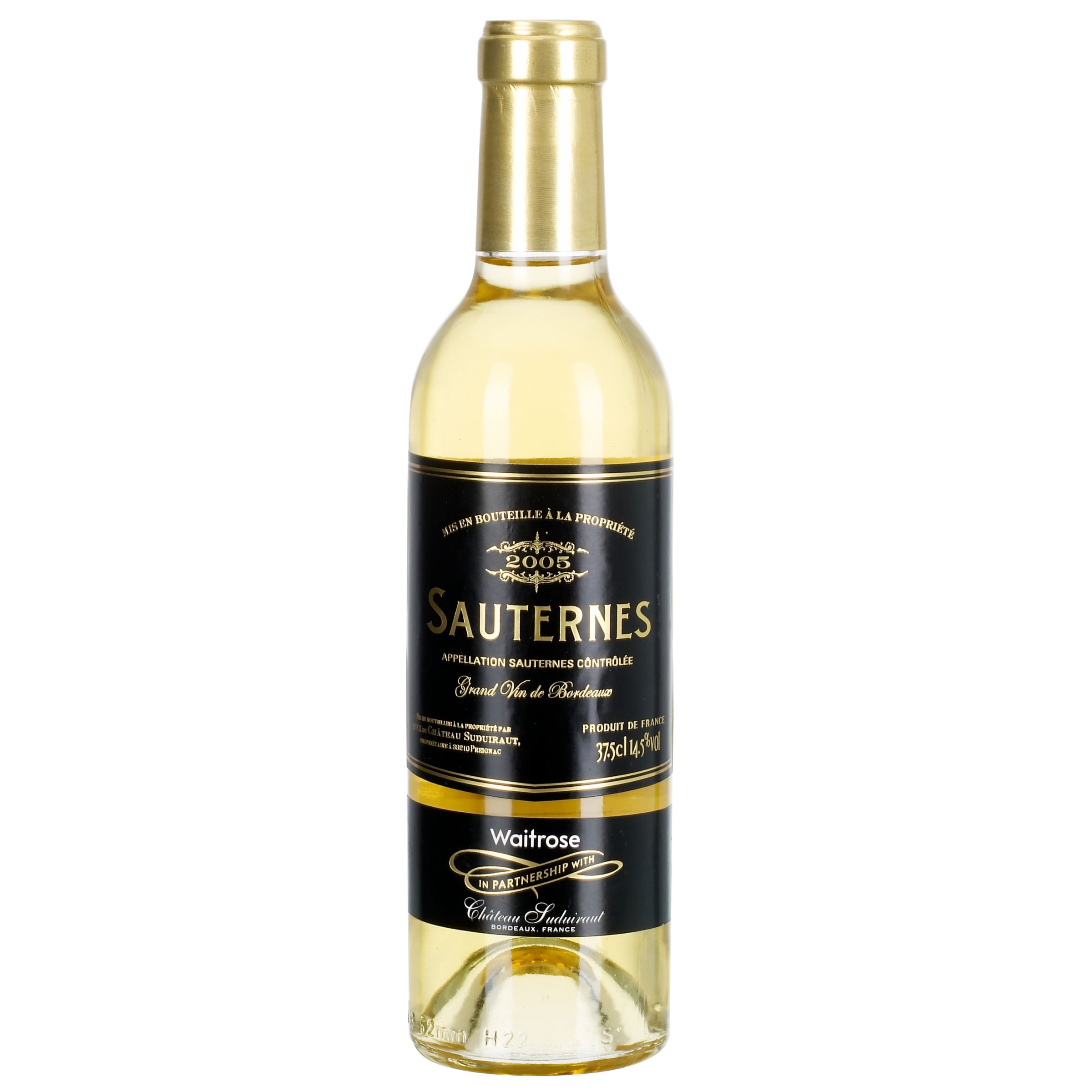 Waitrose Sauternes Château Suduiraut 2005 Bordeaux, France (sweet), 37.5cl