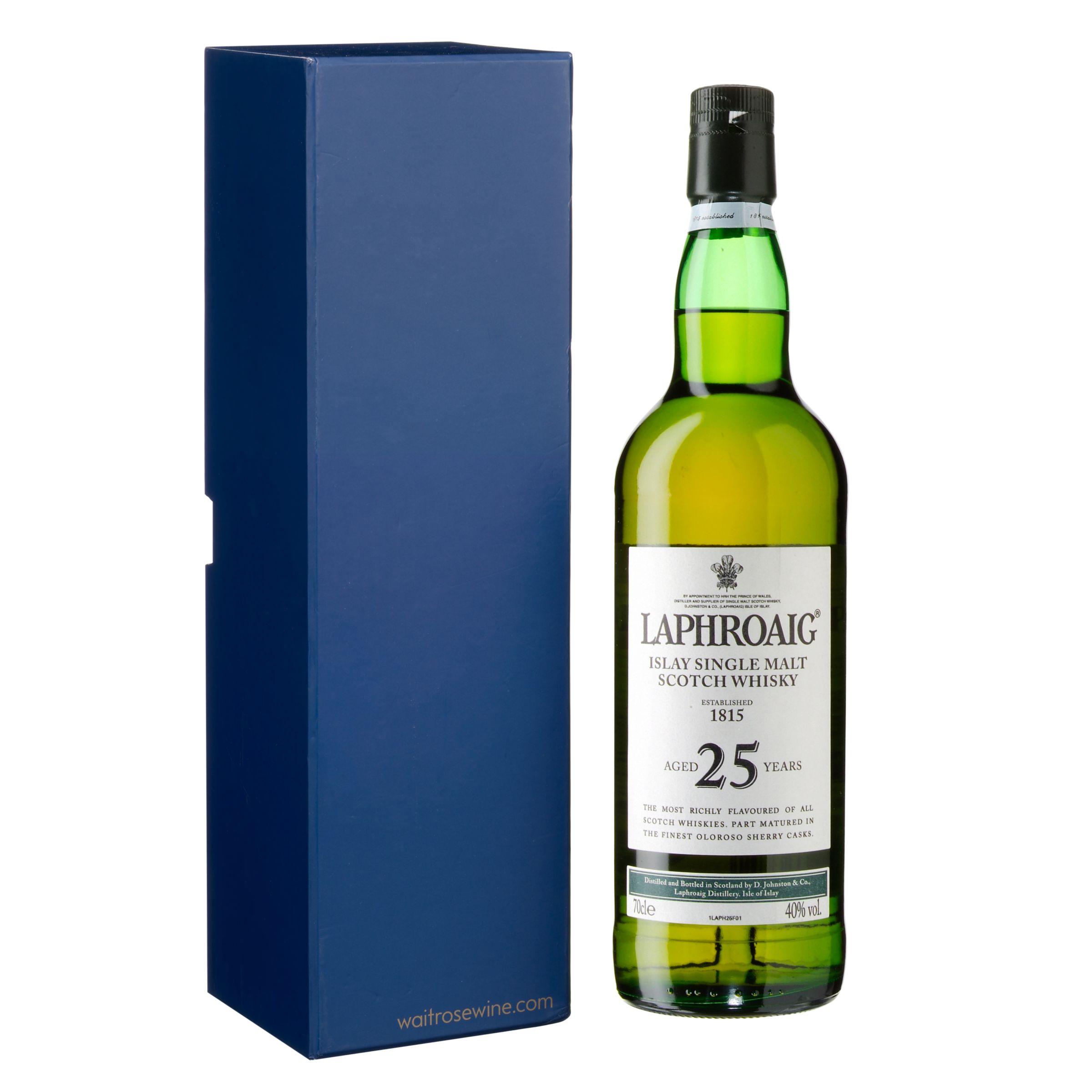 Laphroaig 25 Year-Old Islay Malt Whisky Single Bottle Gift
