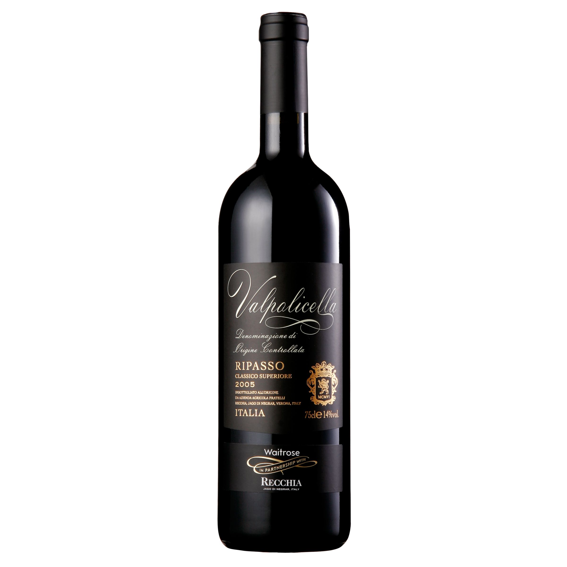 Waitrose Ripasso di Valpolicella Classico Superiore, Fratelli Recchia 2006 Veneto, Italy