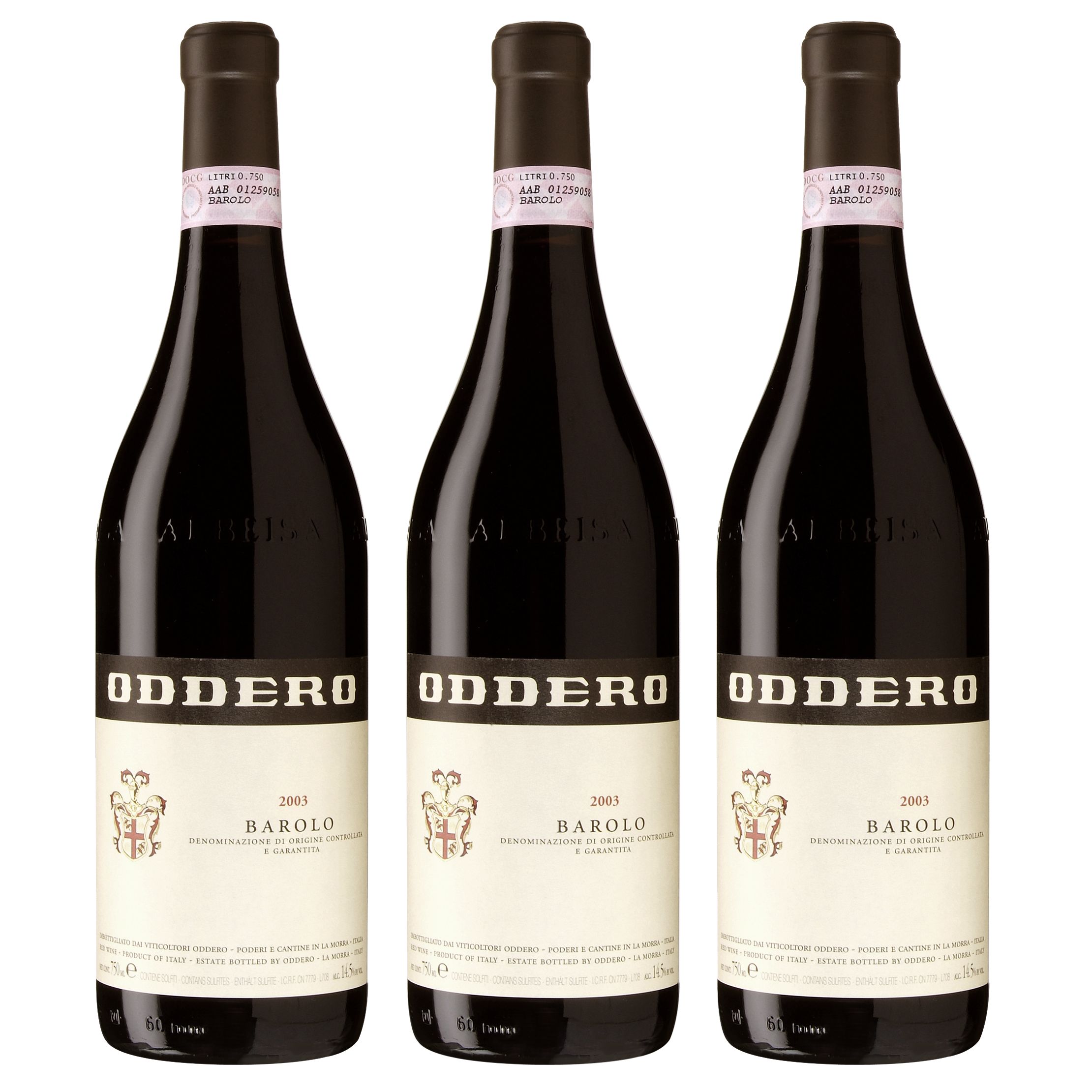 Oddero 2004 Barolo, Pack of 3