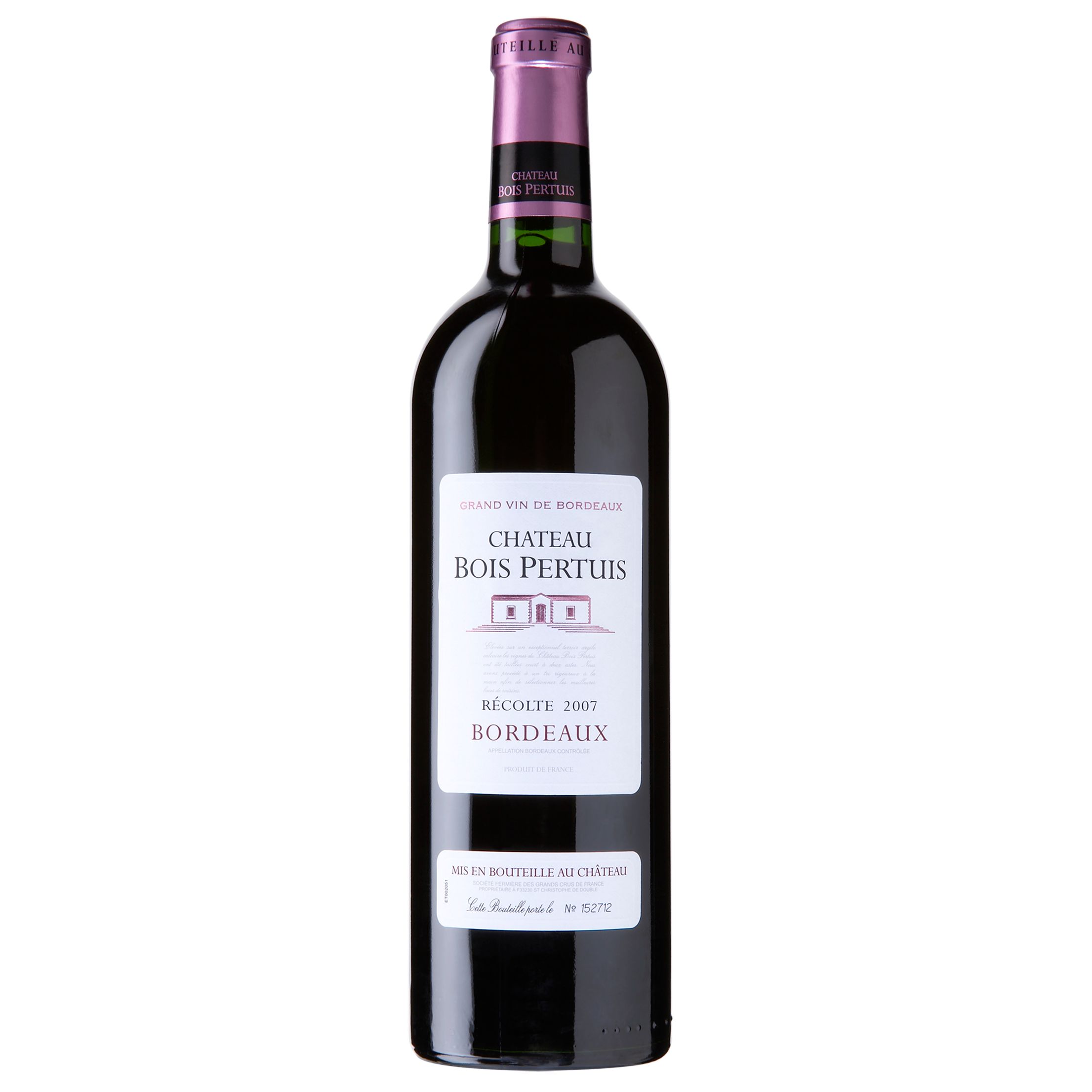 Château Bois Pertuis 2007 Bordeaux, France