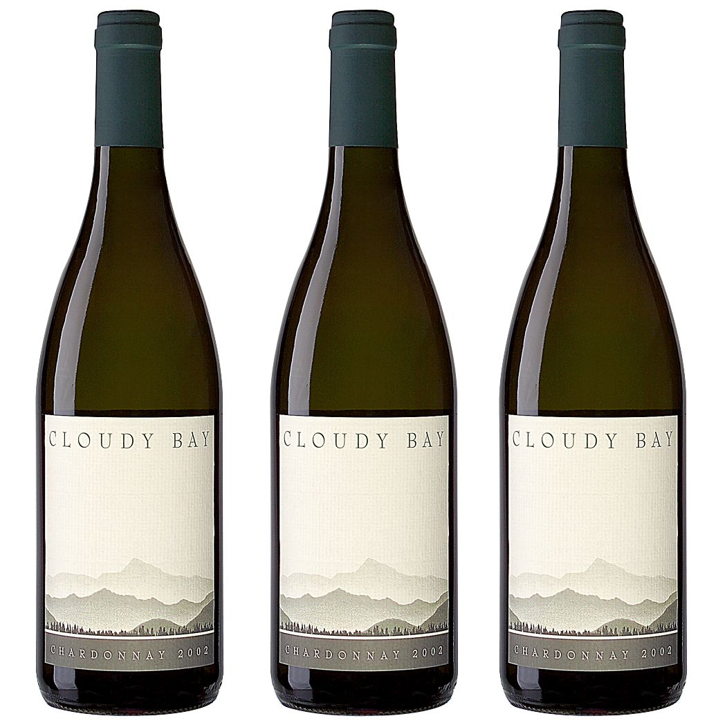 Cloudy Bay Chardonnay 2007 Marlborough, New Zealand, Pack of 3