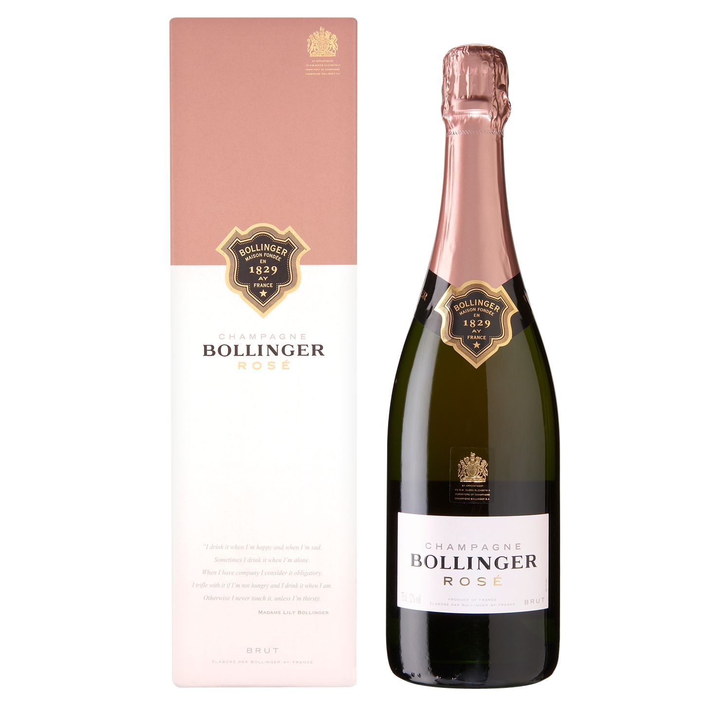 Bollinger Rosé Champagne Single Bottle Gift