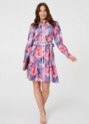 Printed Ruffle Blouse