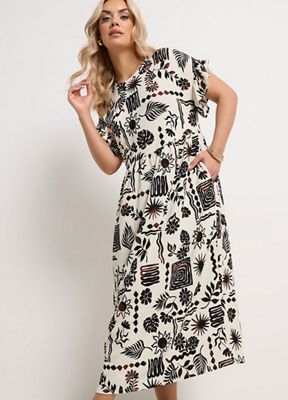 Tie Neck Blouse with Cami
