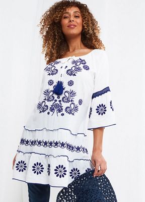 Amara Mono Print Jersey Dress