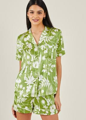Amara Print Blouson Smocked Blouse