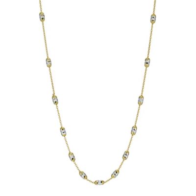 9ct two tone diamond cut necklace - Product number 1007491