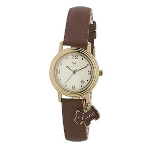 Radley Ladies' Gold-Plated Tan Leather Strap Watch
