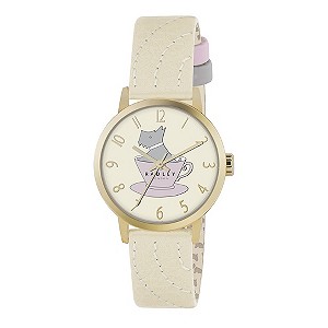 Radley Ladies' Gold-Plated Cream Leather Strap Watch