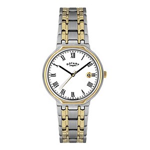 Rotary Men's Two Colour Bracelet Watch