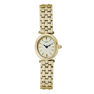 Rotary Ladies' Champagne Dial Gold-Plated Bracelet Watch