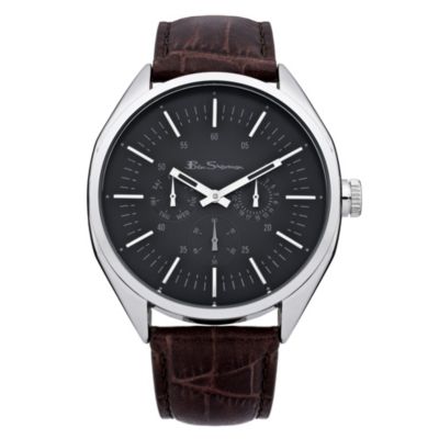 Ben Sherman Men's Black Dial Brown Leather Strap Watch - Product number 1014005