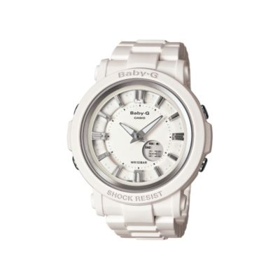Baby-G Ladies' White Resin & Rubber Strap Watch - Product number 1014099