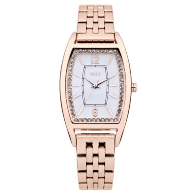 Oasis Ladies' Crystal Alloy  Rose Gold Tone Bracelet Watch - Product number 1014277