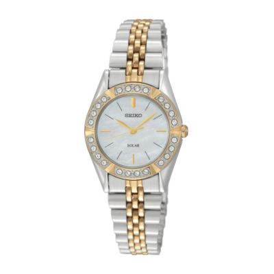 Seiko Ladies' Crystal Two Tone Bracelet Watch - Product number 1014781