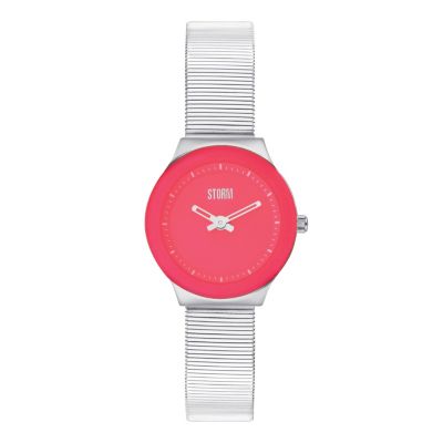 Storm Ladies' Wild Red Stainless Steel Mesh Strap Watch - Product number 1014935