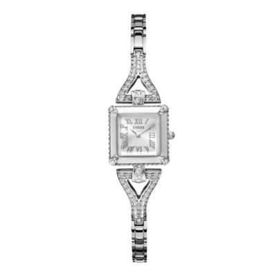 Guess Ladies' Crystal Set Stainless Steel Bracelet Watch