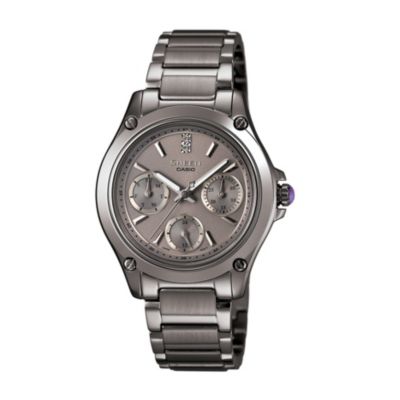 Casio Sheen Ladies' Grey Stainless Steel Bracelet Watch - Product number 1015354